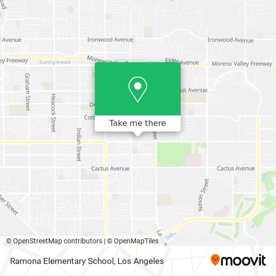 Mapa de Ramona Elementary School