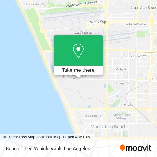 Mapa de Beach Cities Vehicle Vault