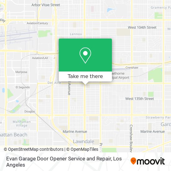 Mapa de Evan Garage Door Opener Service and Repair