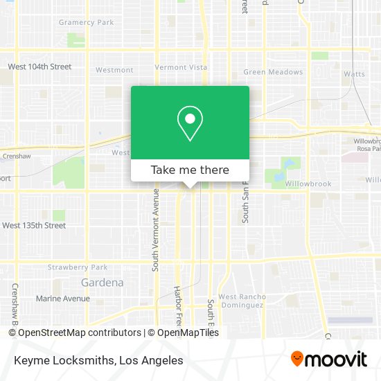 Keyme Locksmiths map