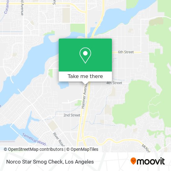 Norco Star Smog Check map