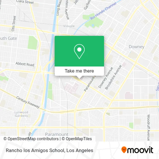 Rancho los Amigos School map