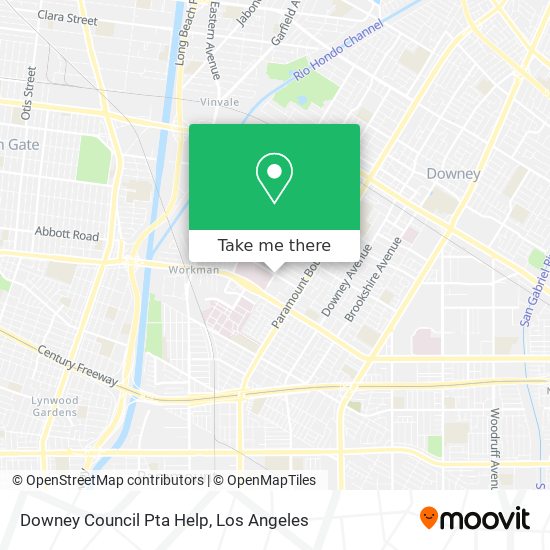 Downey Council Pta Help map