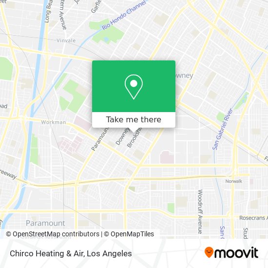 Chirco Heating & Air map