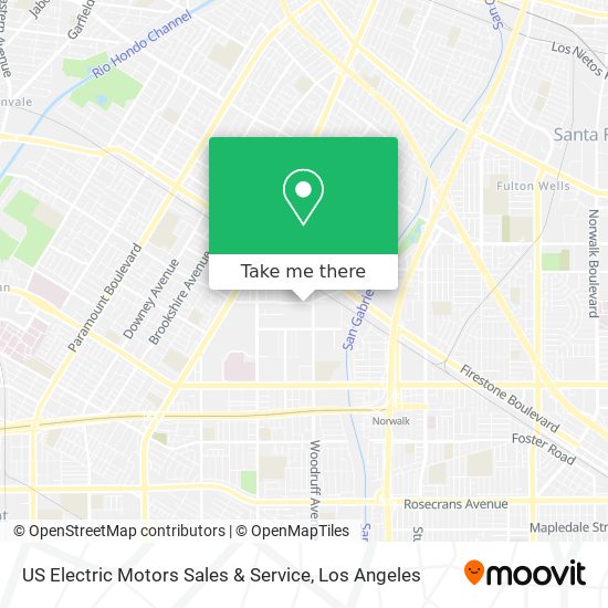US Electric Motors Sales & Service map