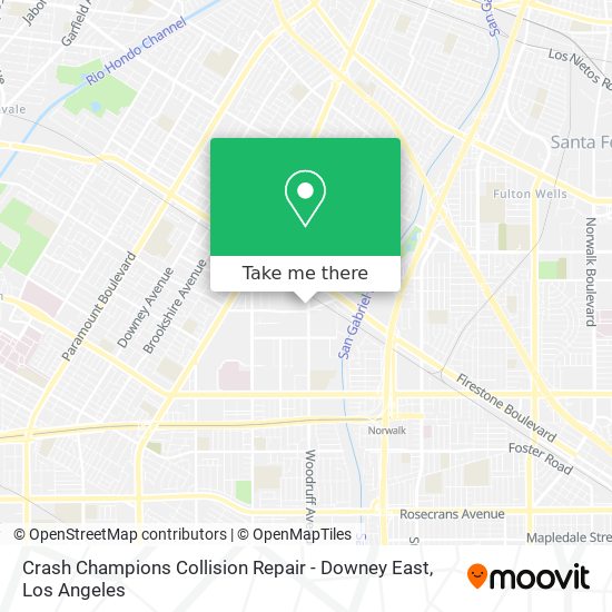 Mapa de Crash Champions Collision Repair - Downey East