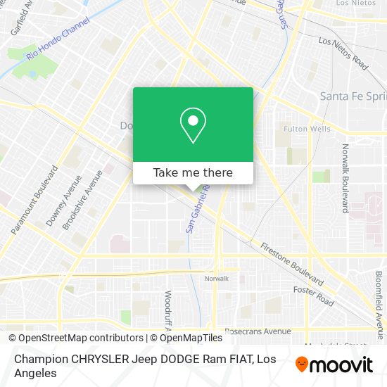 Mapa de Champion CHRYSLER Jeep DODGE Ram FIAT