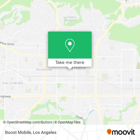 Boost Mobile map