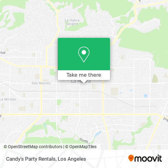 Mapa de Candy's Party Rentals