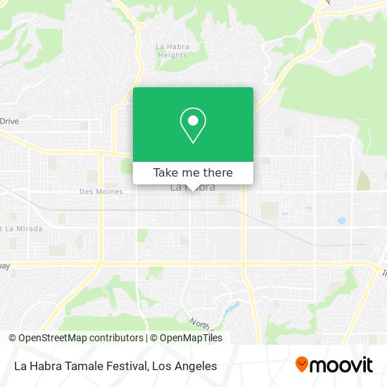 La Habra Tamale Festival map