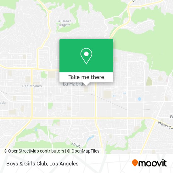 Boys & Girls Club map