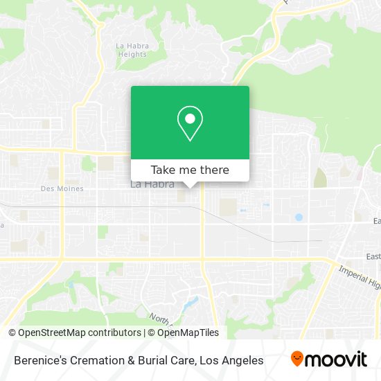 Berenice's Cremation & Burial Care map