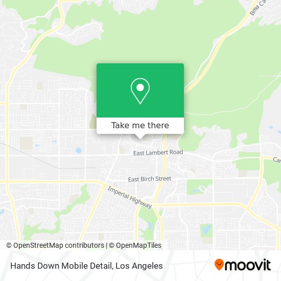 Mapa de Hands Down Mobile Detail