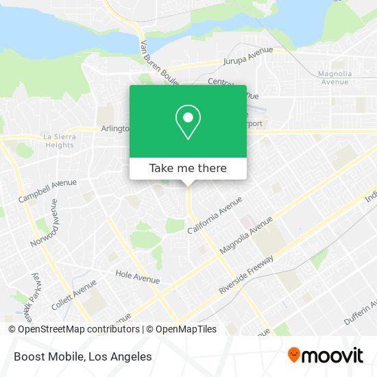 Mapa de Boost Mobile