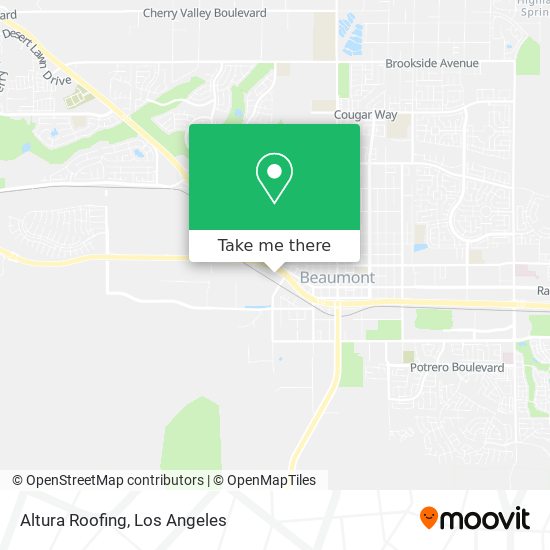 Altura Roofing map