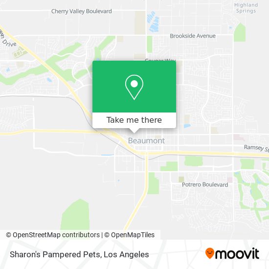 Sharon's Pampered Pets map