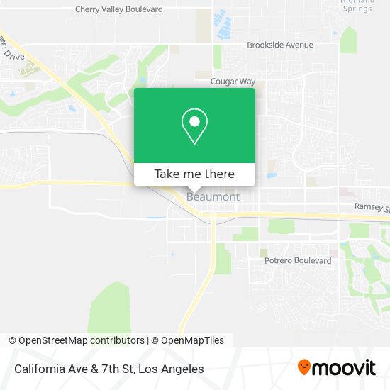 Mapa de California Ave & 7th St
