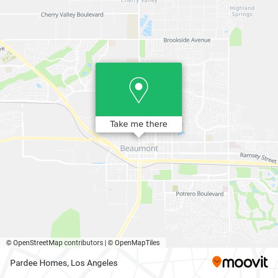 Pardee Homes map