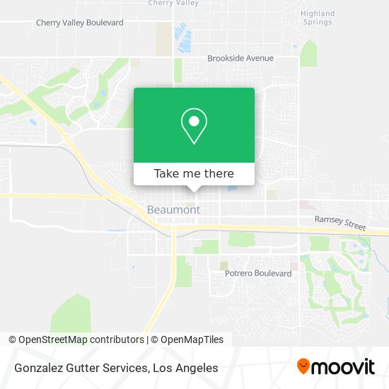 Gonzalez Gutter Services map