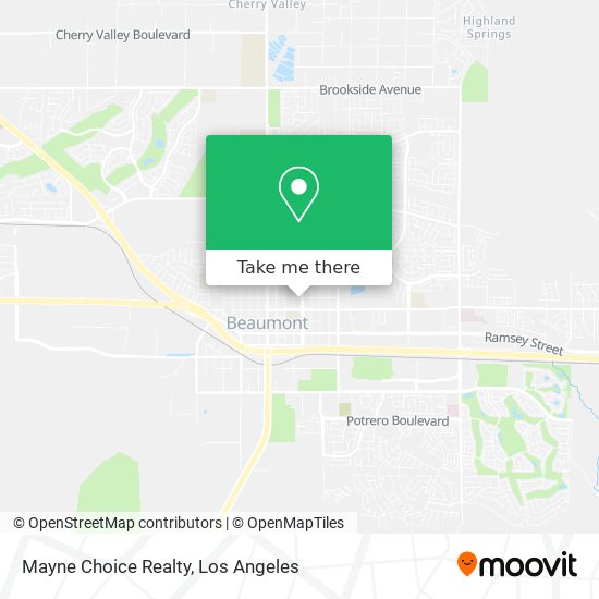 Mayne Choice Realty map