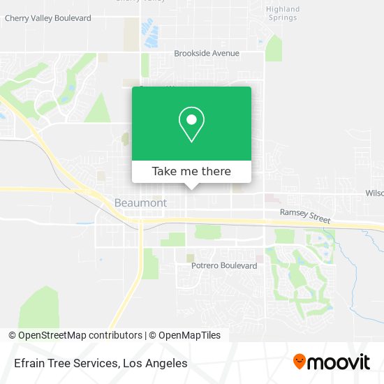 Efrain Tree Services map