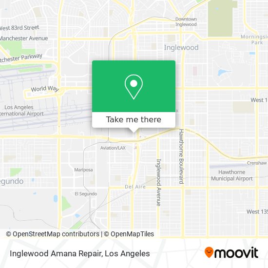 Mapa de Inglewood Amana Repair
