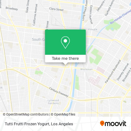 Tutti Frutti Frozen Yogurt map