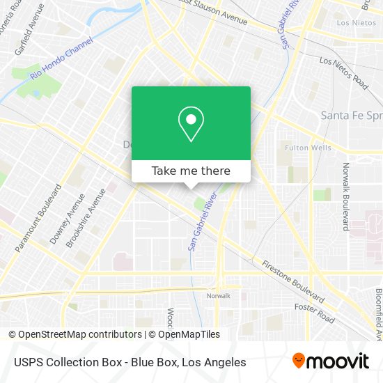 USPS Collection Box - Blue Box map