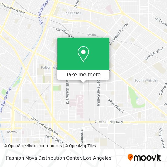 Mapa de Fashion Nova Distribution Center