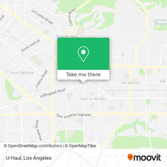 U-Haul map