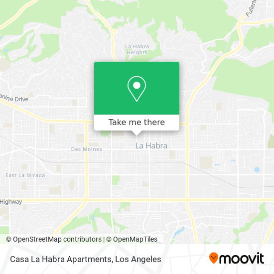 Casa La Habra Apartments map