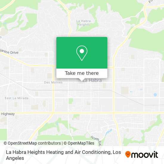 Mapa de La Habra Heights Heating and Air Conditioning