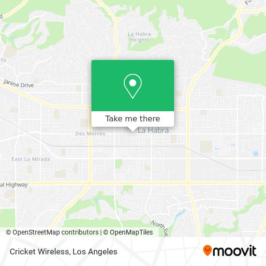 Cricket Wireless map