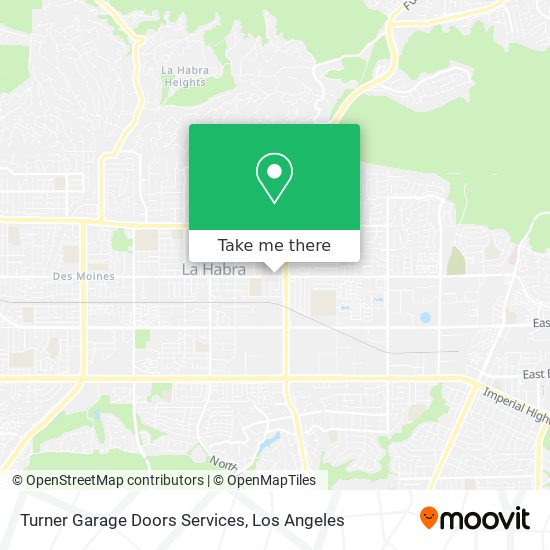 Turner Garage Doors Services map