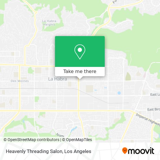 Heavenly Threading Salon map