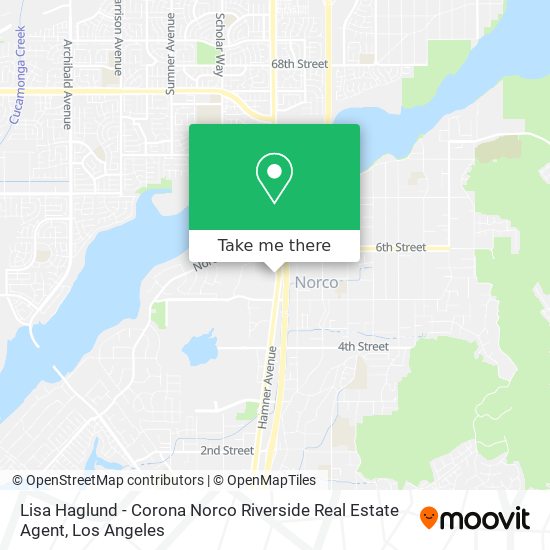 Mapa de Lisa Haglund - Corona Norco Riverside Real Estate Agent