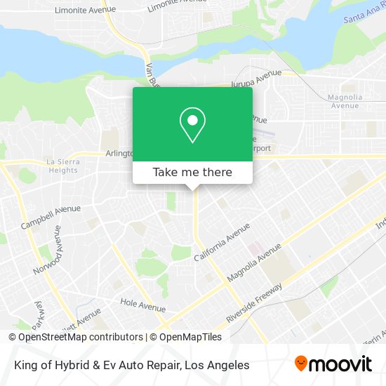 Mapa de King of Hybrid & Ev Auto Repair