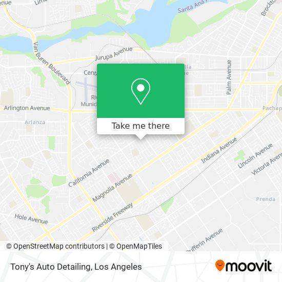 Mapa de Tony's Auto Detailing