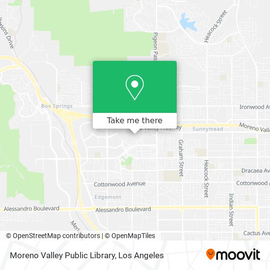 Mapa de Moreno Valley Public Library