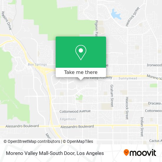 Moreno Valley Mall-South Door map