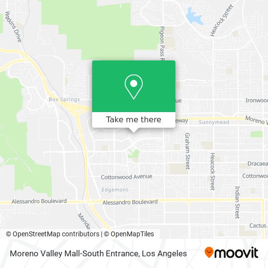 Mapa de Moreno Valley Mall-South Entrance