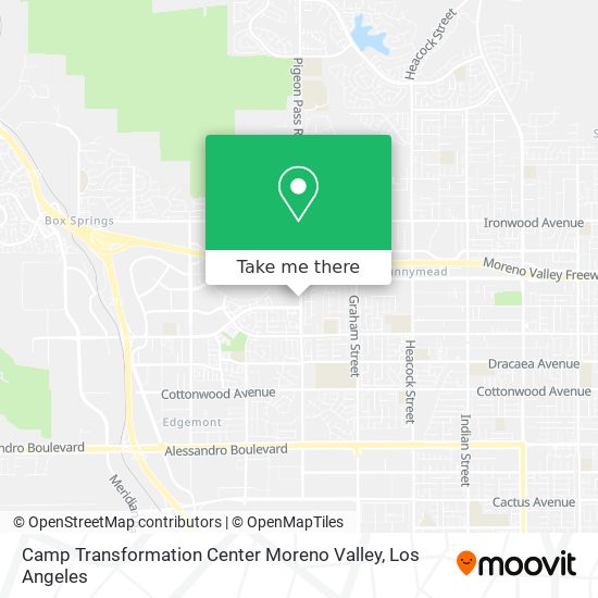 Mapa de Camp Transformation Center Moreno Valley