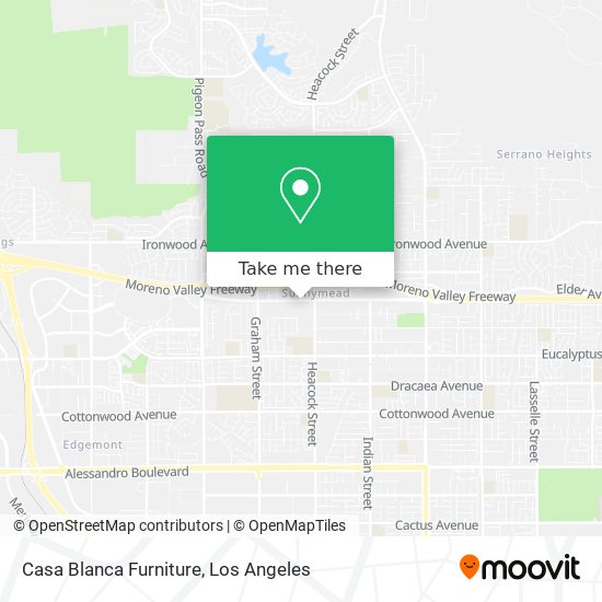 Casa Blanca Furniture map