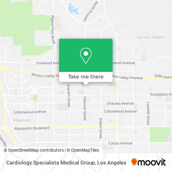 Cardiology Specialists Medical Group map