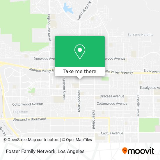 Foster Family Network map