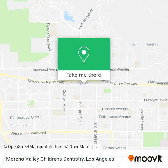 Mapa de Moreno Valley Childrens Dentistry