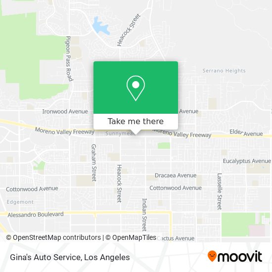 Gina's Auto Service map