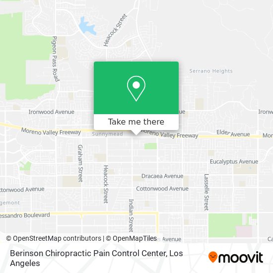 Berinson Chiropractic Pain Control Center map