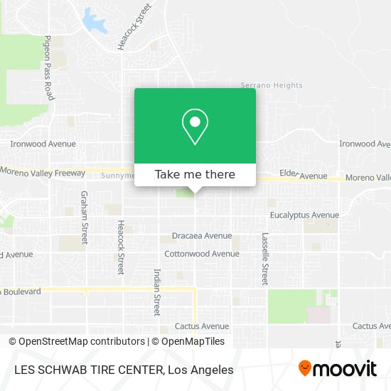 LES SCHWAB TIRE CENTER map