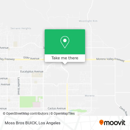 Moss Bros BUICK map